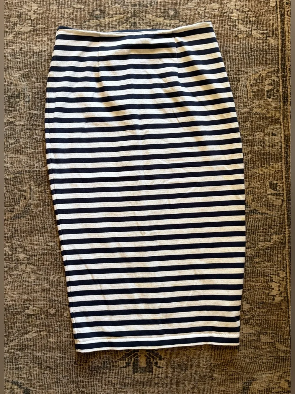 J. Crew striped nautical knit pencil skirt sz 2